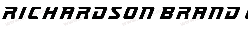 Richardson Brand Uni字体转换